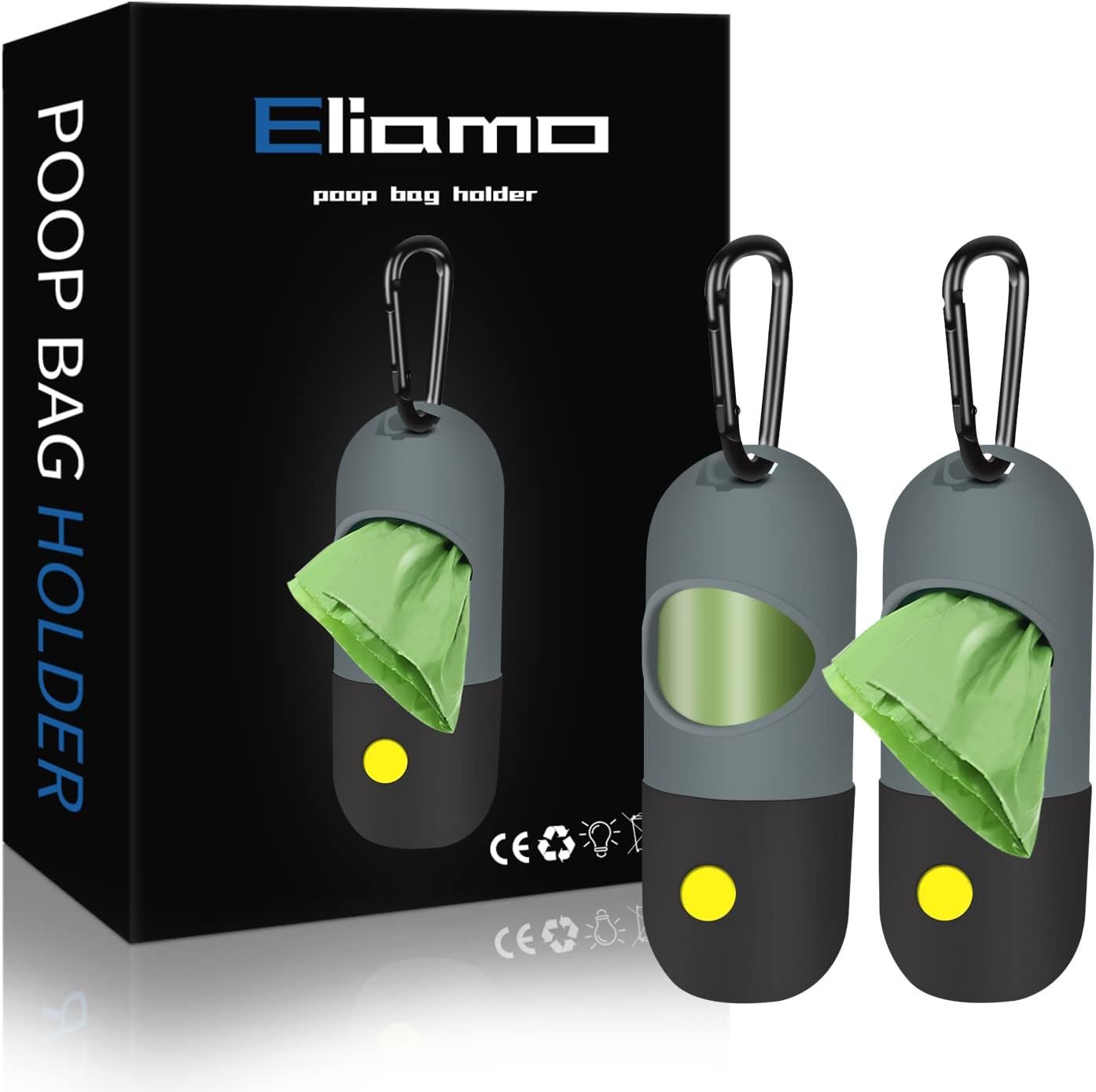 2 Pack Dog Poop Bag Dispenser