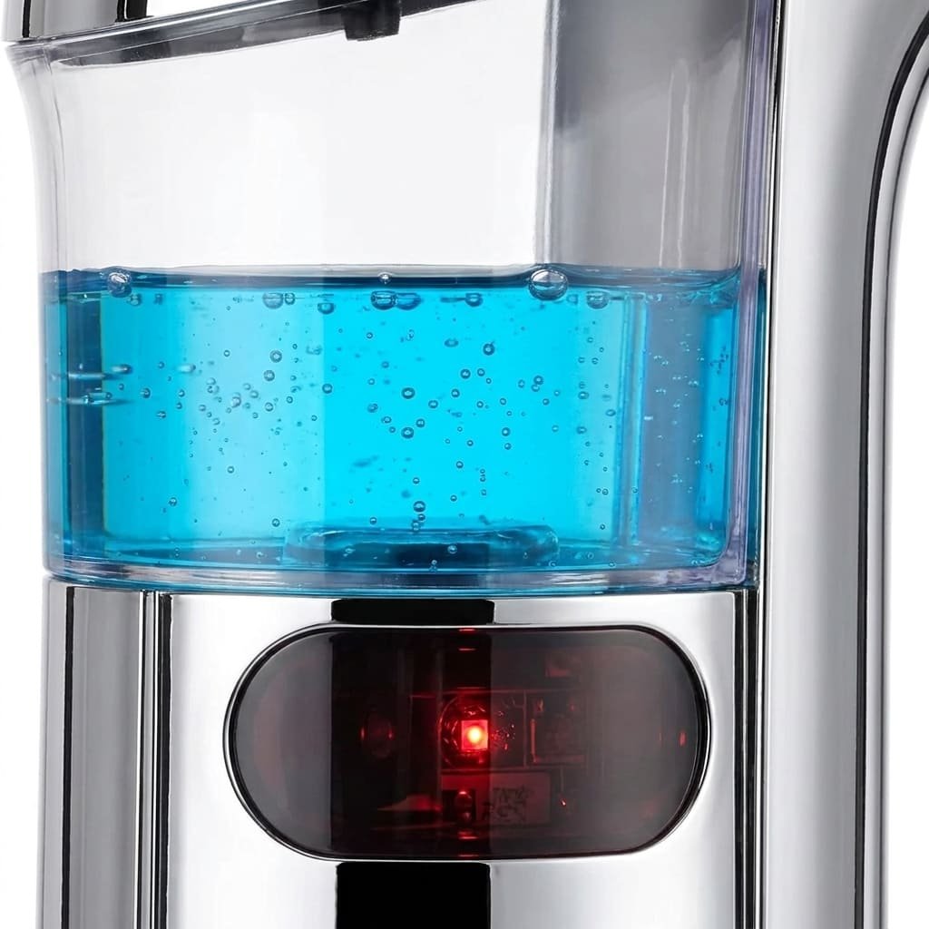 automatic soap dispenser transparent tank sensor