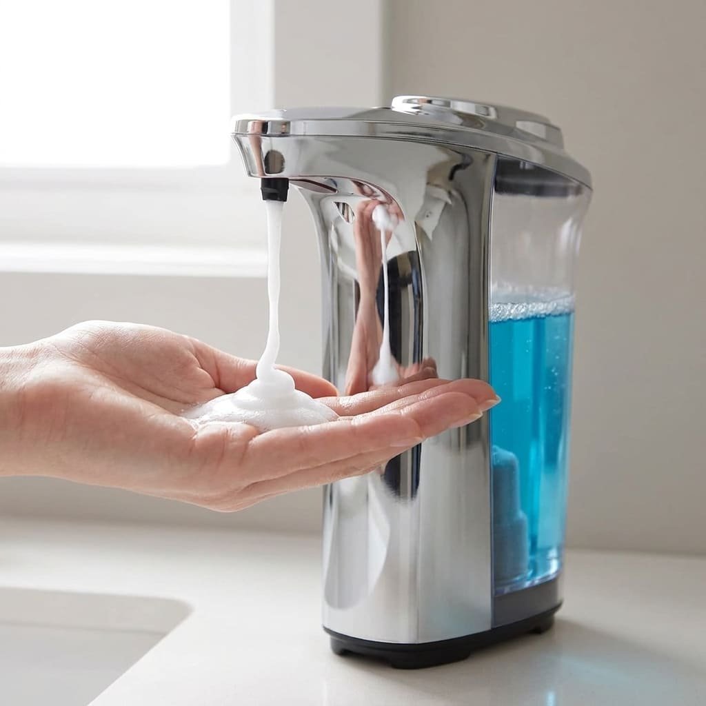 automatic soap dispenser dispensing soap touchless