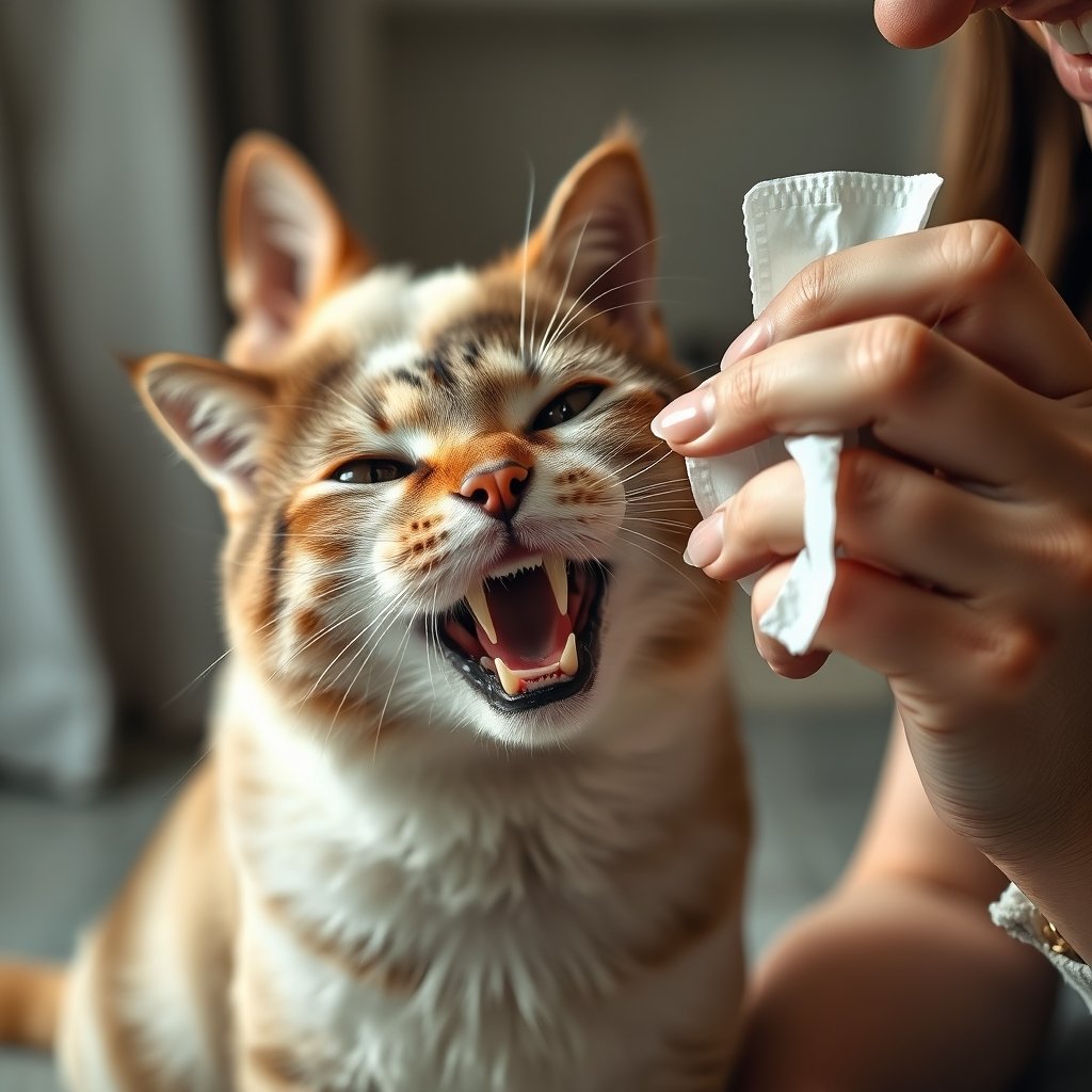 pet wipes in action