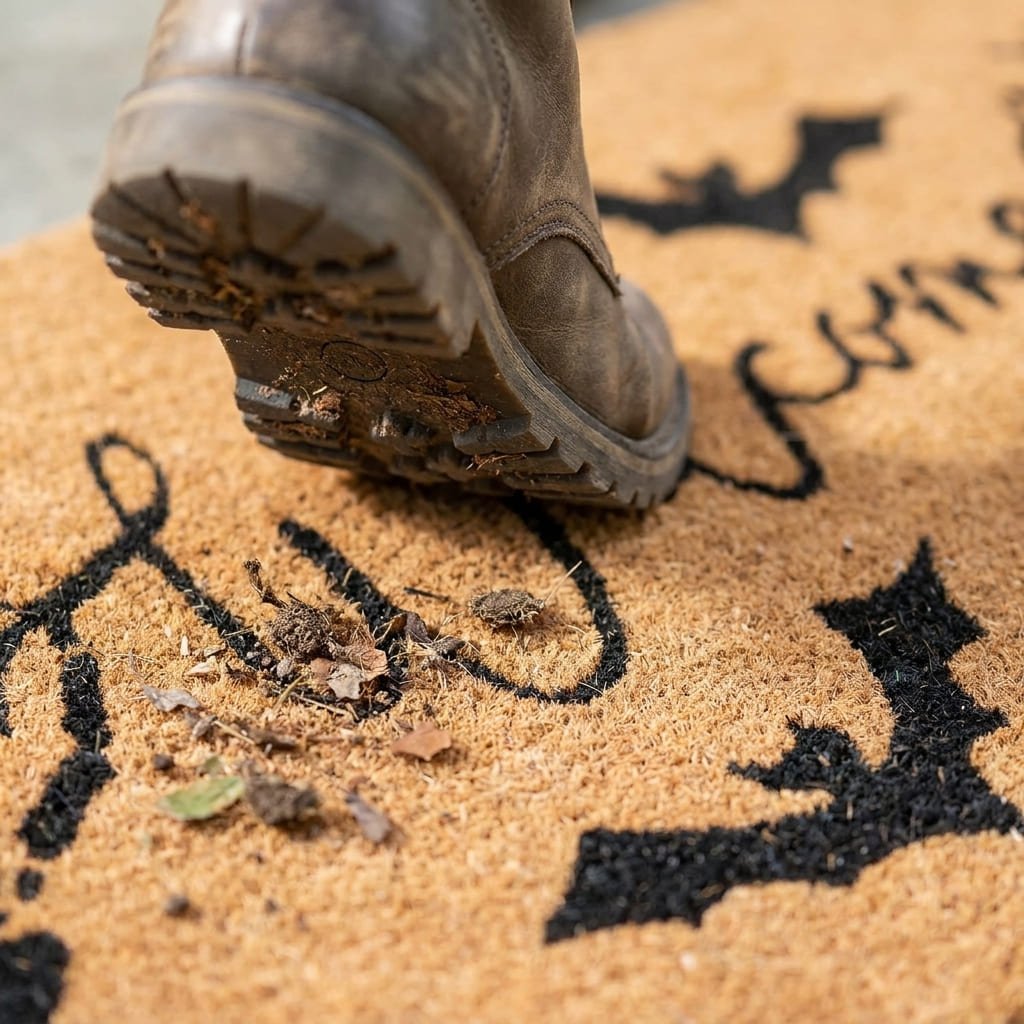 Coir Doormat Review: The Honest Buying Guide for 2026 2 coir doormat texture scraping dirt from shoe